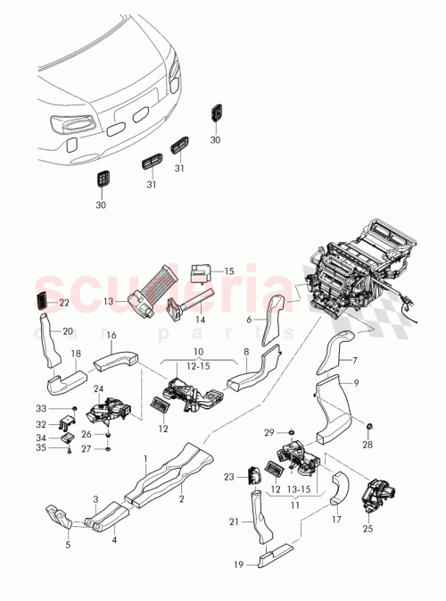 Part Diagram for Bentley 4W0 820 021 A