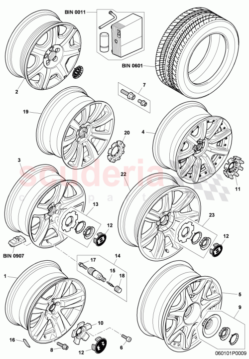 Part Diagram for Bentley 3W0601161CR