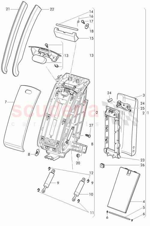 Part Diagram for Bentley 4W0 885 081 A