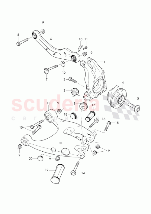 Part Diagram for Bentley 3W5927347
