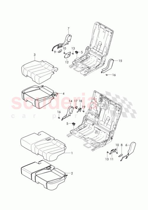 Part Diagram for Bentley 36A 885 351 A
