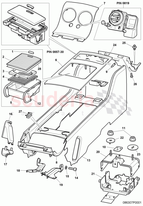 Part Diagram for Bentley 3W0863495