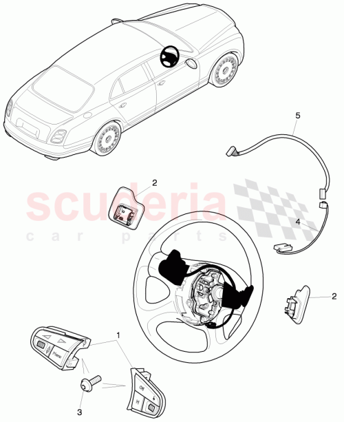 Part Diagram for Bentley 3Y0 951 523 C