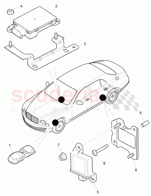 Part Diagram for Bentley 3Y0907273