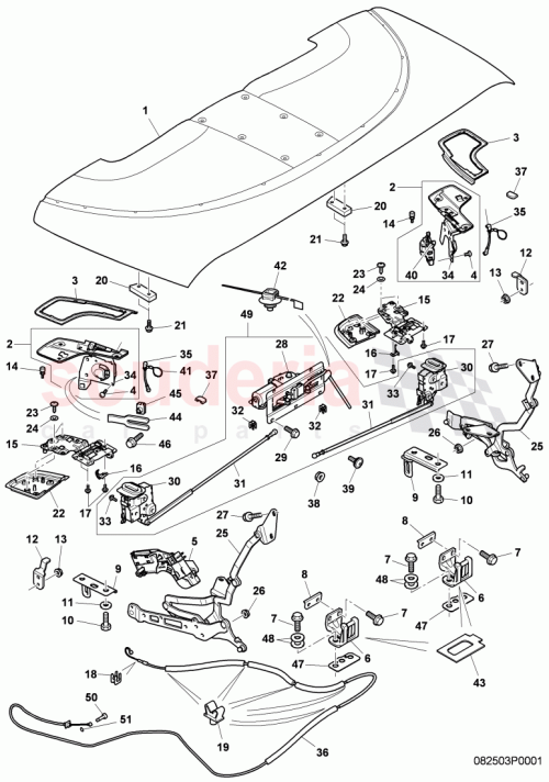 Part Diagram for Bentley 3W7871239