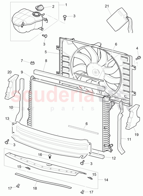 Part Diagram for Bentley 3W0121221AF
