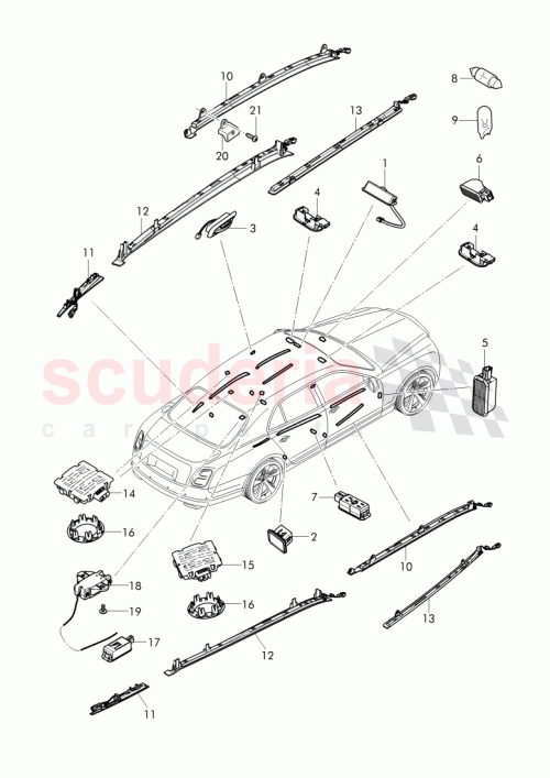Part Diagram for Bentley 3Y0947192B