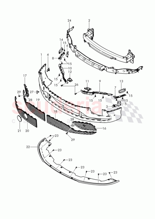 Part Diagram for Bentley 3W3 807 217 AS