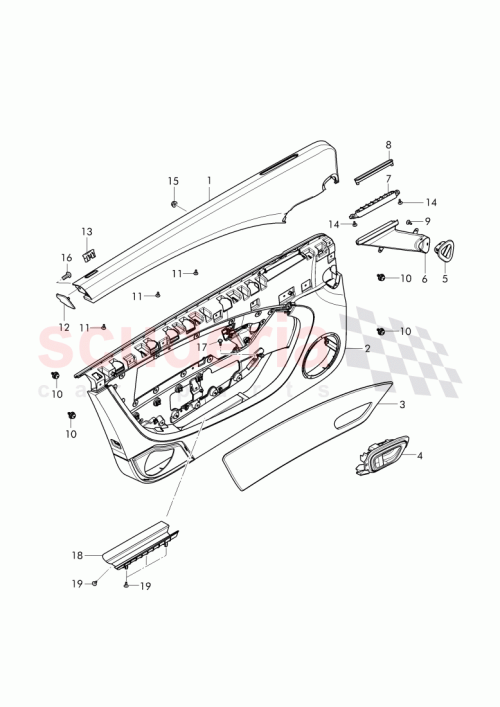 Part Diagram for Bentley 3W7867426A