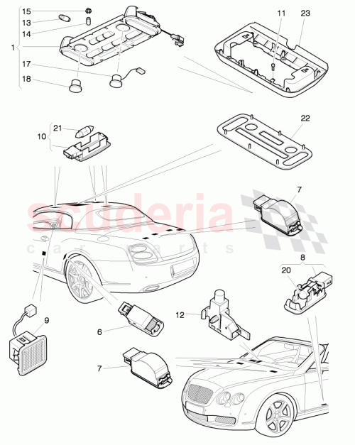 Part Diagram for Bentley 3W7959527Q