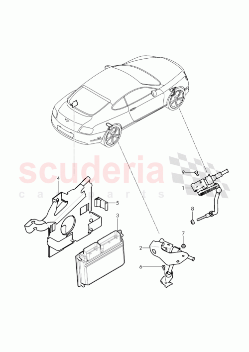 Part Diagram for Bentley 3W0 907 553 J