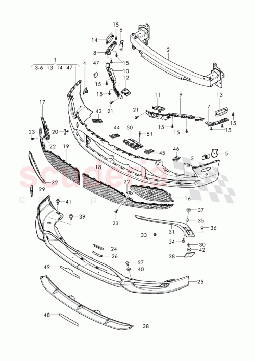 Part Diagram for Bentley 3W3 807 279 B