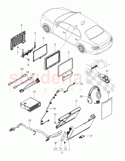 Part Diagram for Bentley 4W1 979 103 C