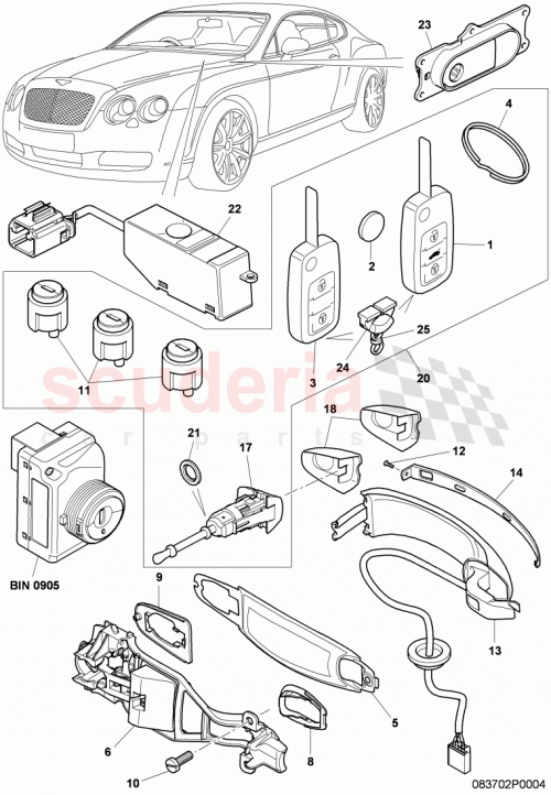 Part Diagram for Bentley 3W0 800 375 HS