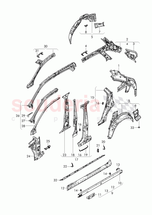 Part Diagram for Bentley 4M0809378M