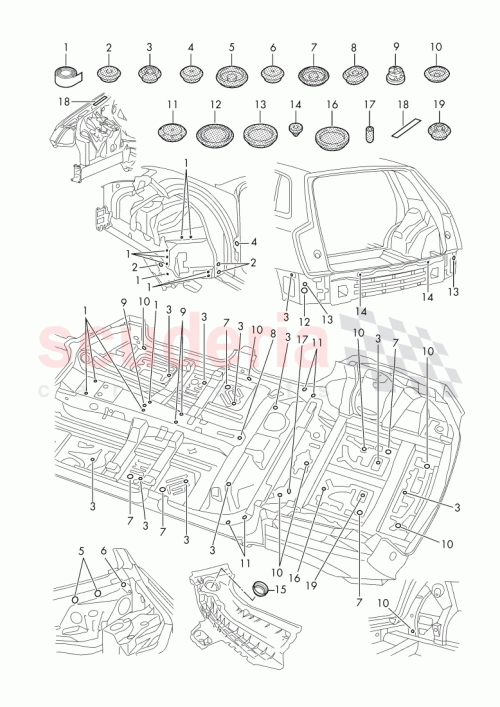 Part Diagram for Bentley 4M1 805 673 A