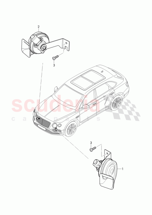 Part Diagram for Bentley 4M0 951 209 A