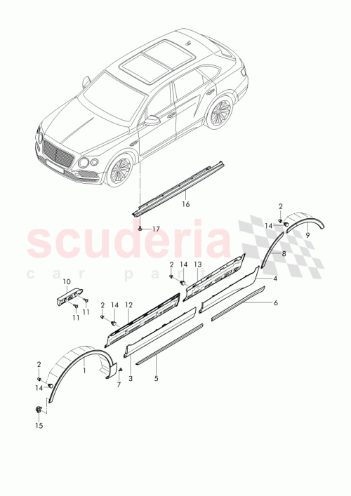 Part Diagram for Bentley 36A 853 057