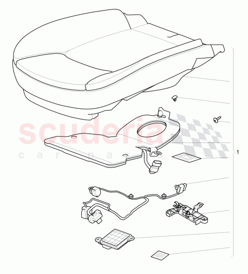 Part Diagram for Bentley 3Y5 860 389 E