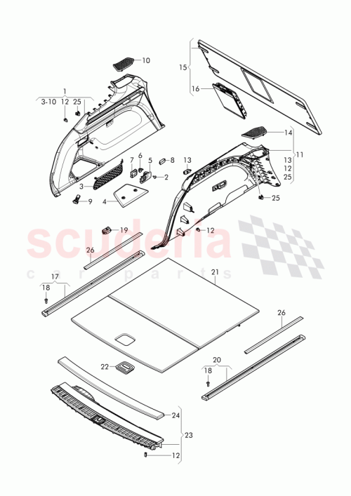 Part Diagram for Bentley 36A 863 989 A