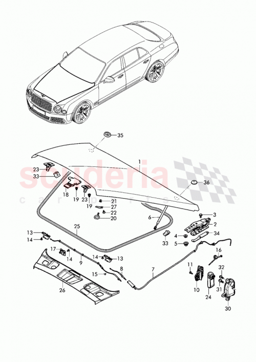 Part Diagram for Bentley 3Y0 823 359 C