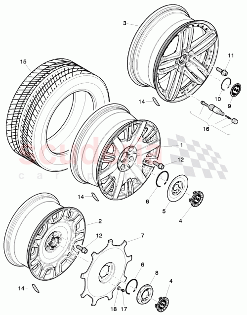 Part Diagram for Bentley 3Y0601025L