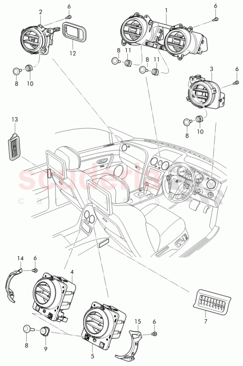 Part Diagram for Bentley 4W0 863 517