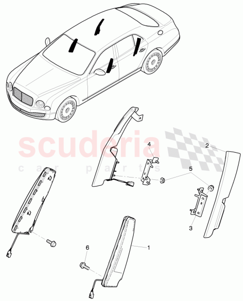 Part Diagram for Bentley 8F0880242F