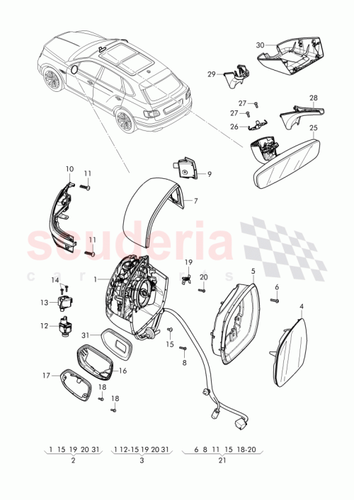 Part Diagram for Bentley 36B 857 490