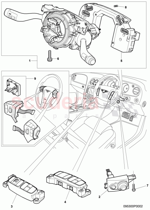 Part Diagram for Bentley 3W0959441Q