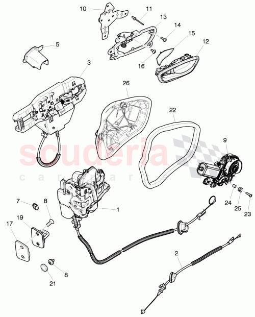 Part Diagram for Bentley 3Y0837308C