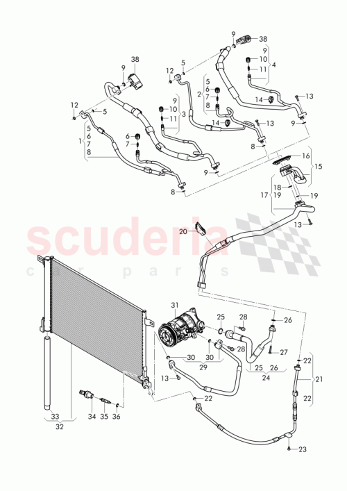 Part Diagram for Bentley 4M0 816 738 N
