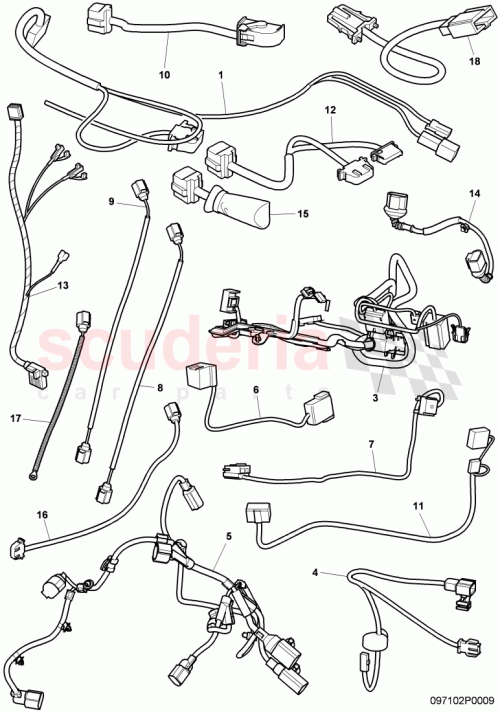 Part Diagram for Bentley 3W8971650