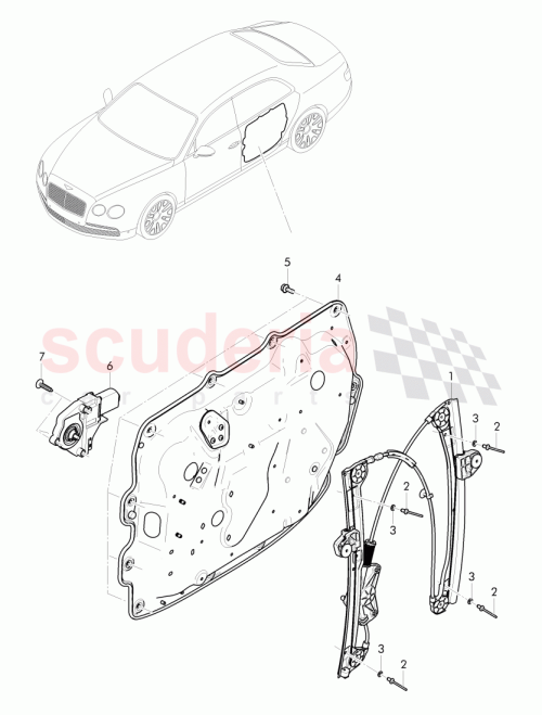 Part Diagram for Bentley 4W0 839 756 D