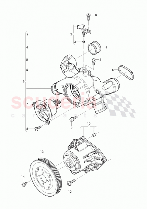 Part Diagram for Bentley 07P 121 139