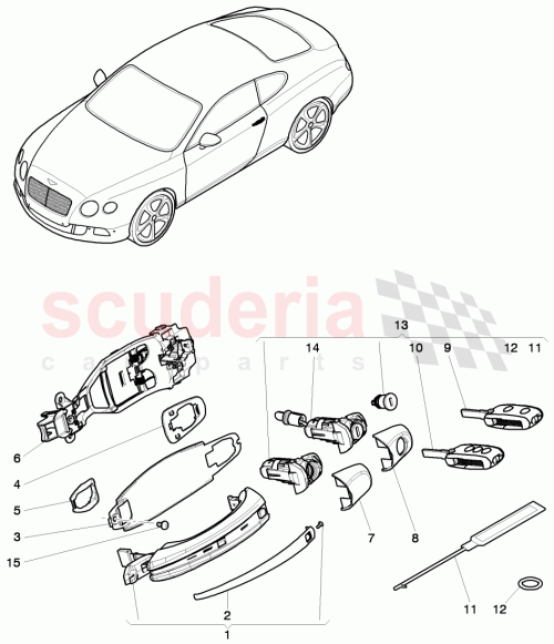 Part Diagram for Bentley 3W0 800 373 CC