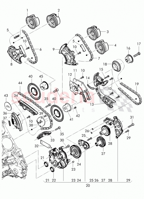 Part Diagram for Bentley 079 103 051 J
