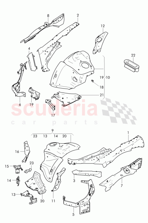Part Diagram for Bentley 3W0 121 408 B