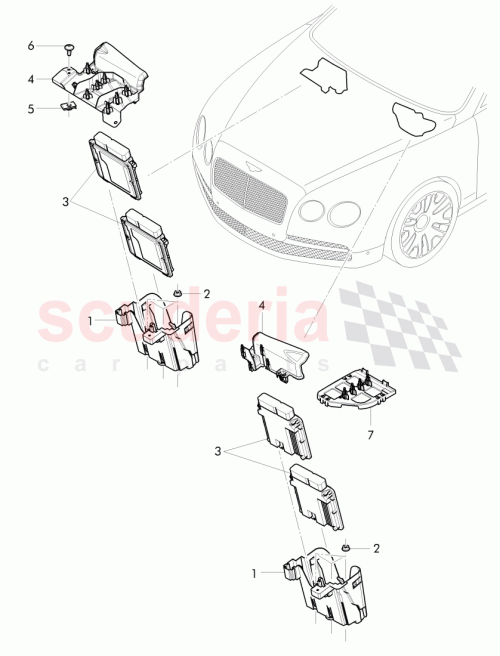 Part Diagram for Bentley 4W1 906 407