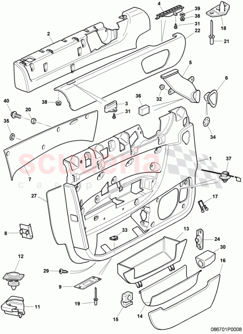 Part Diagram for Bentley 3W4867318D