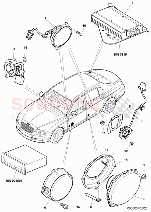 Part Diagram for Bentley 3W5 035 456 B