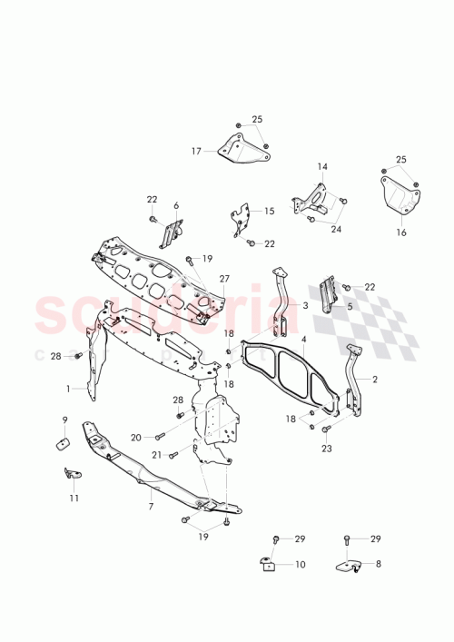 Part Diagram for Bentley 3W0199221B