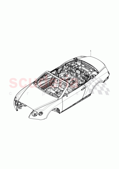 Part Diagram for Bentley 3W7 800 401 BN