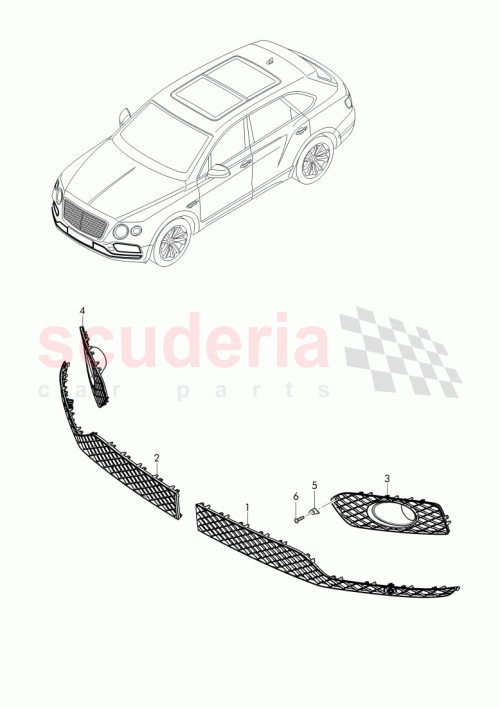 Part Diagram for Bentley 36A807648D