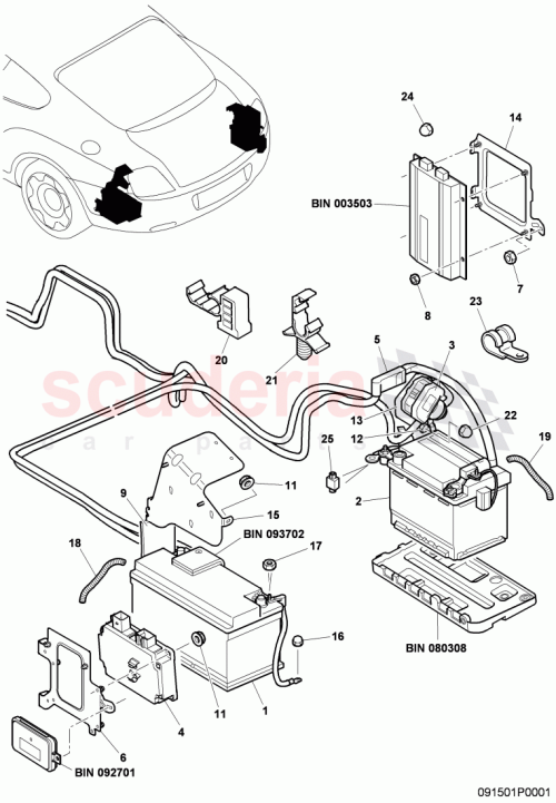 Part Diagram for Bentley N 011 121 6