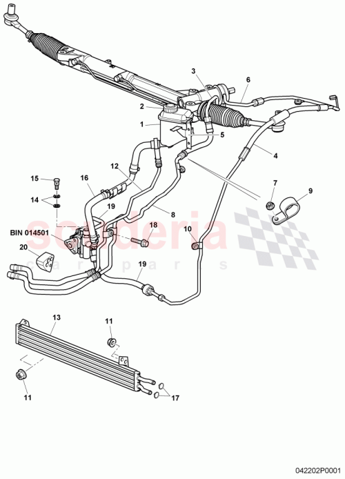 Part Diagram for Bentley 3W0422895L