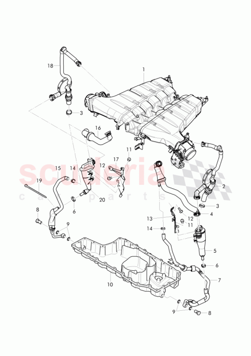 Part Diagram for Bentley 07C 103 474 AA