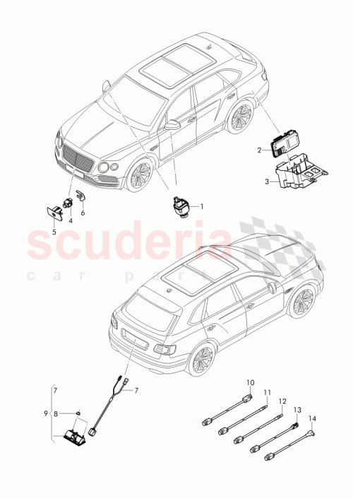 Part Diagram for Bentley 36A 971 067 AD