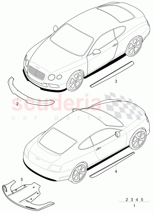 Part Diagram for Bentley 3W8 071 685 A
