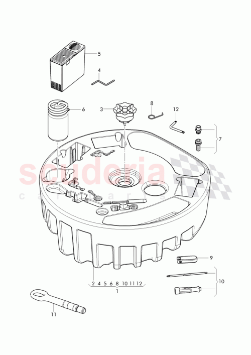 Part Diagram for Bentley 3W0 012 021 AH